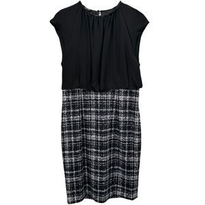 Kiton Napoli Women's Dress Silk Wool Tweed Luxury Italian‎ Size 46 US 10